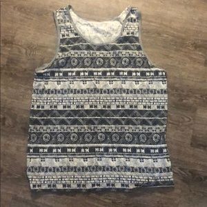 Large tribal tank top